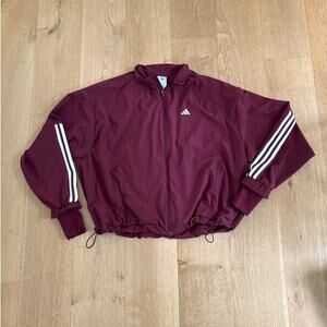 Adidas Windbreaker Oversized Hyperglam Size M Red White